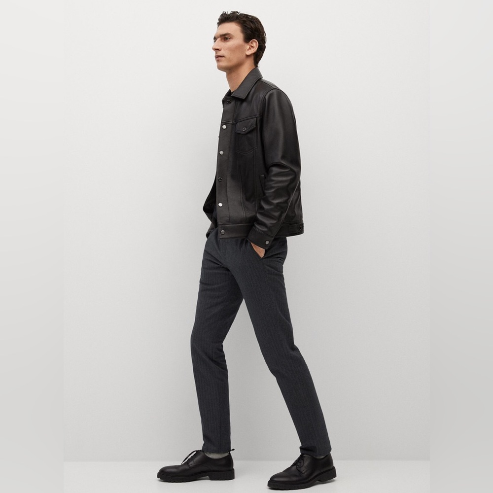 Slim Fit Cotton Pants Dark Gray (New with tags)